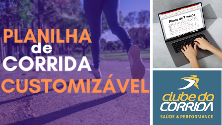Planilha Customizável de Treino de Corrida. Produto digital de Claudio Bertolino.