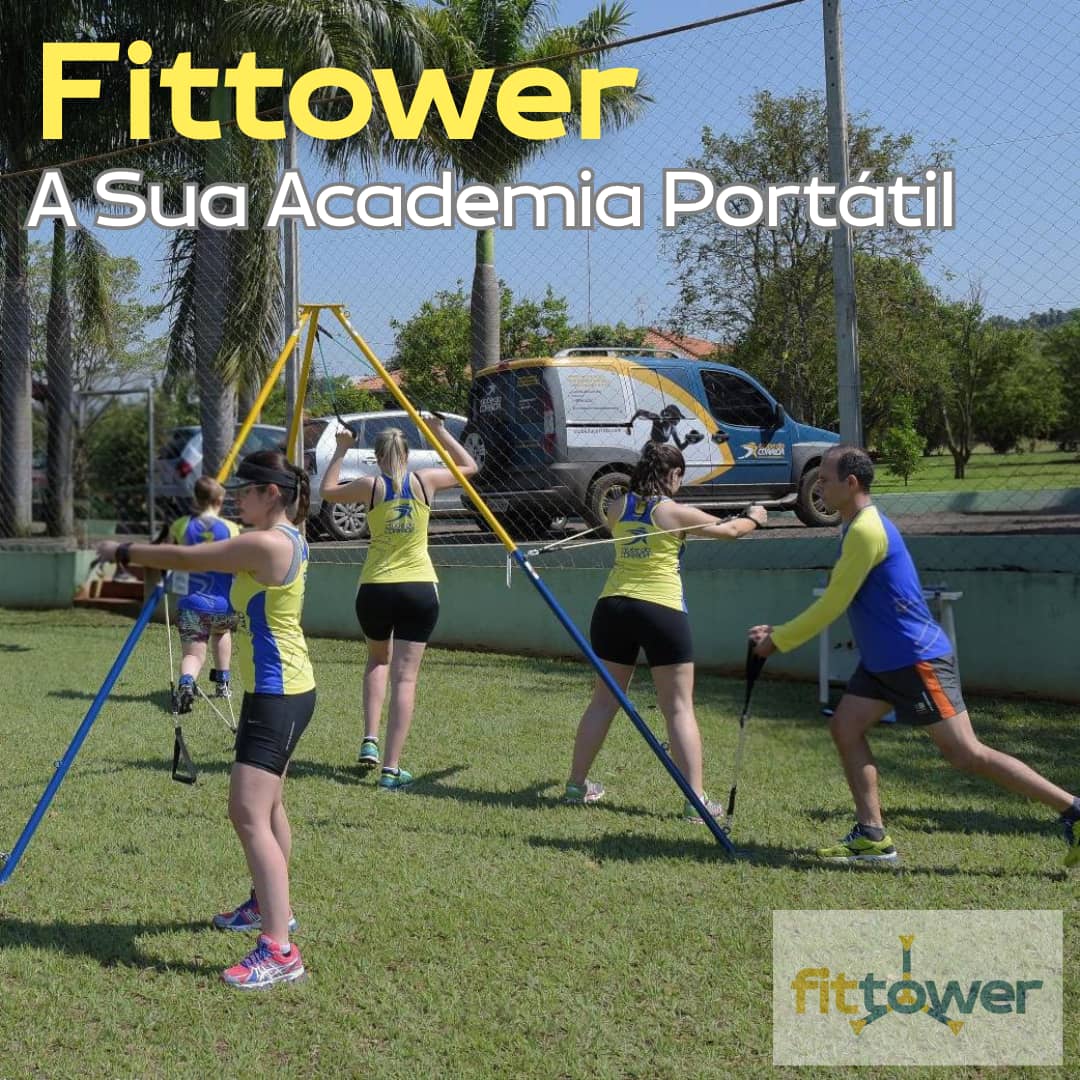 Fittower, a academia portátil para treinos de força funcional com elásticos em qualquer lugar.