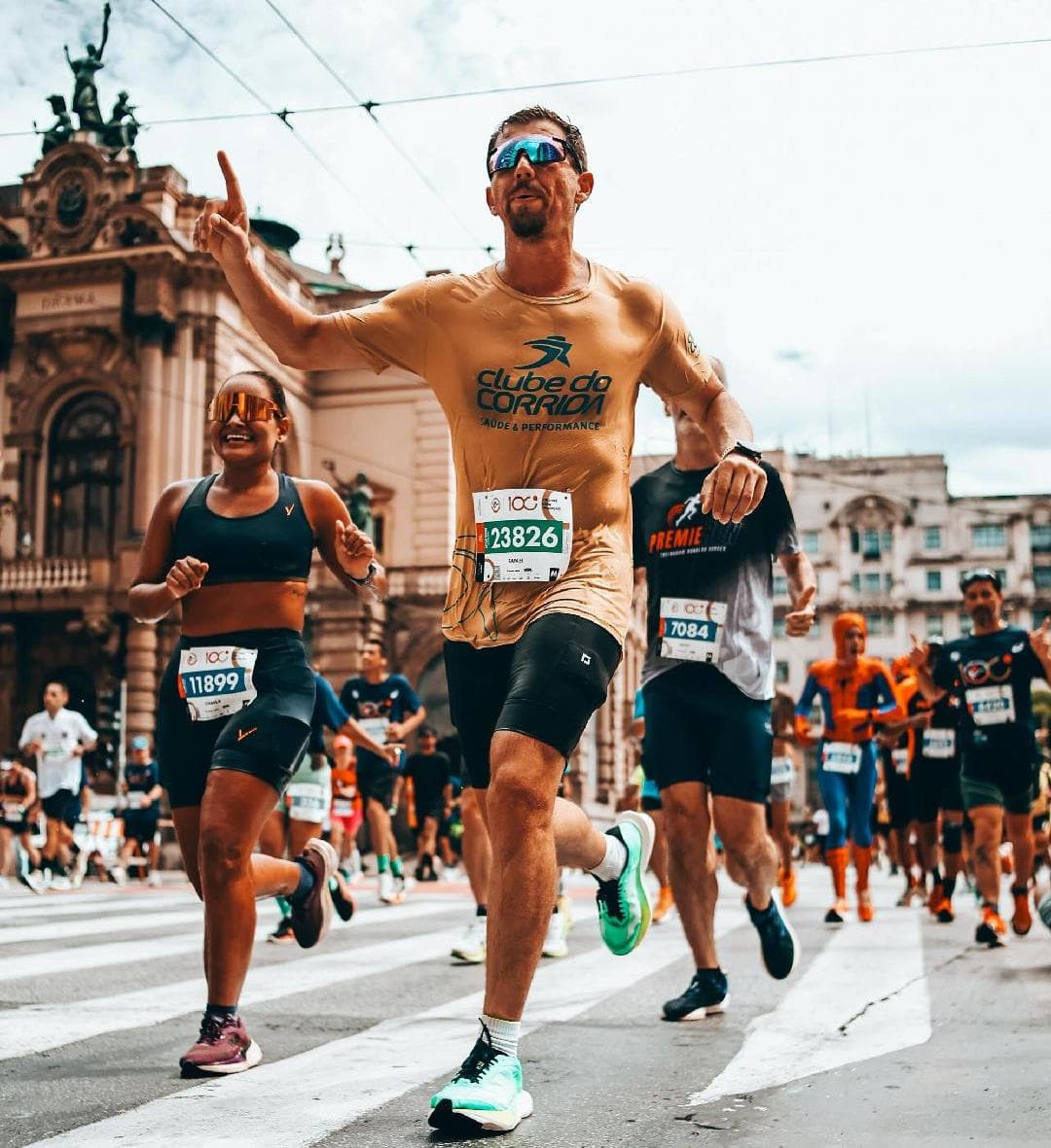 Rafael no percurso da 100ª São Silvestre 2025.