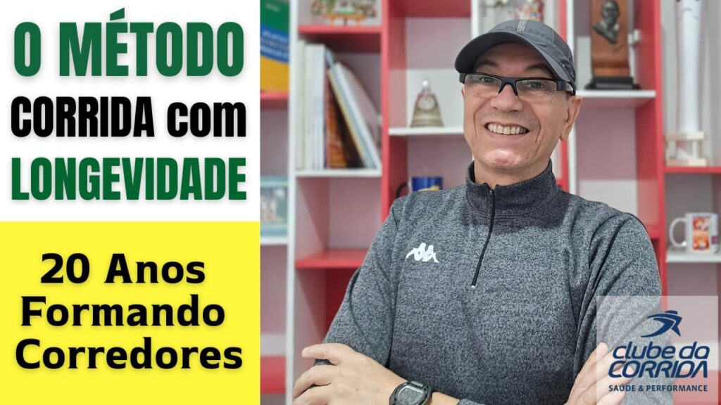 Imagem do treinador Claudio Bertolino; criador do método corrida com longevidade.