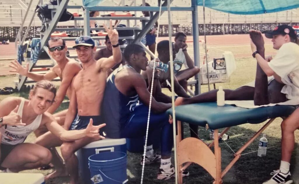 Camping de treinamento para os Jogos Olímpicos de Atlanta 1996.